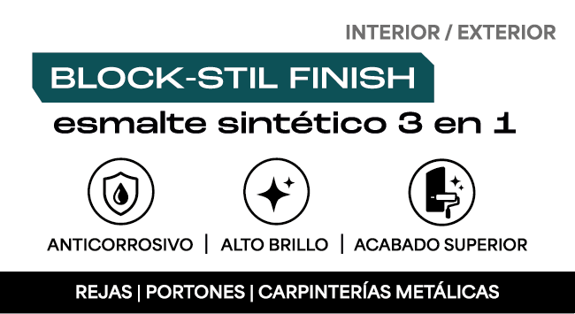 BLOCK-STIL FINISH | Esmalte Sintético 3 en 1
